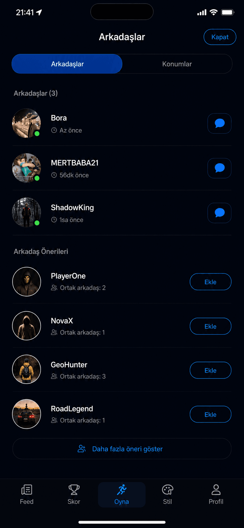 Stay connected with players.