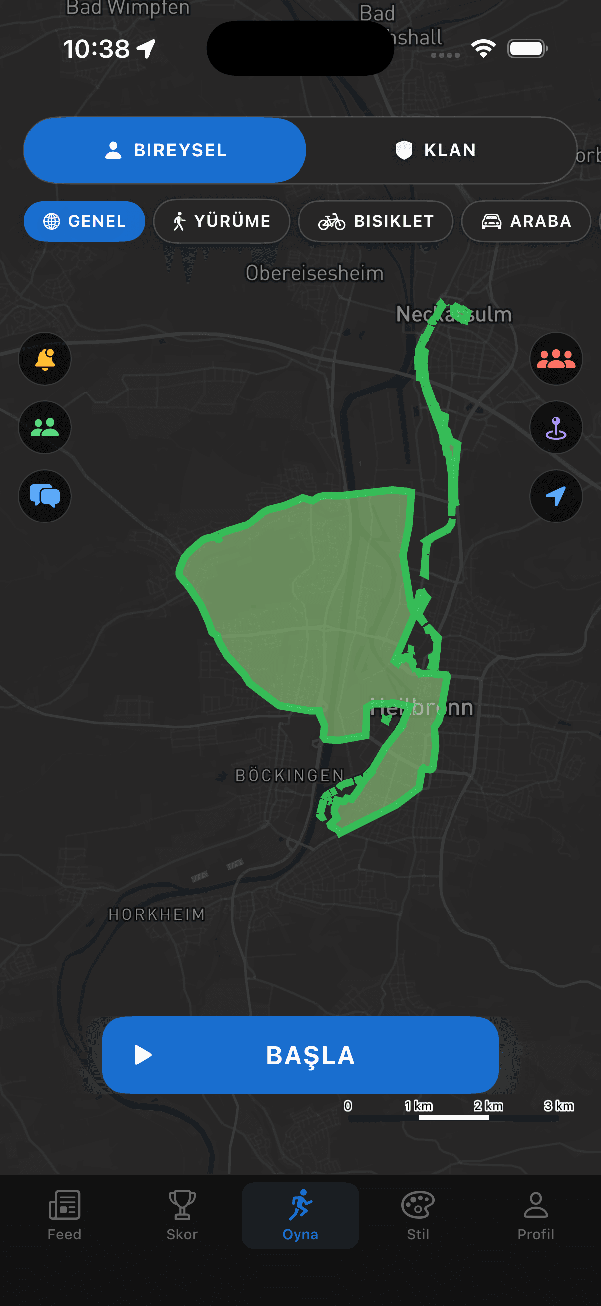 Kleym capture map