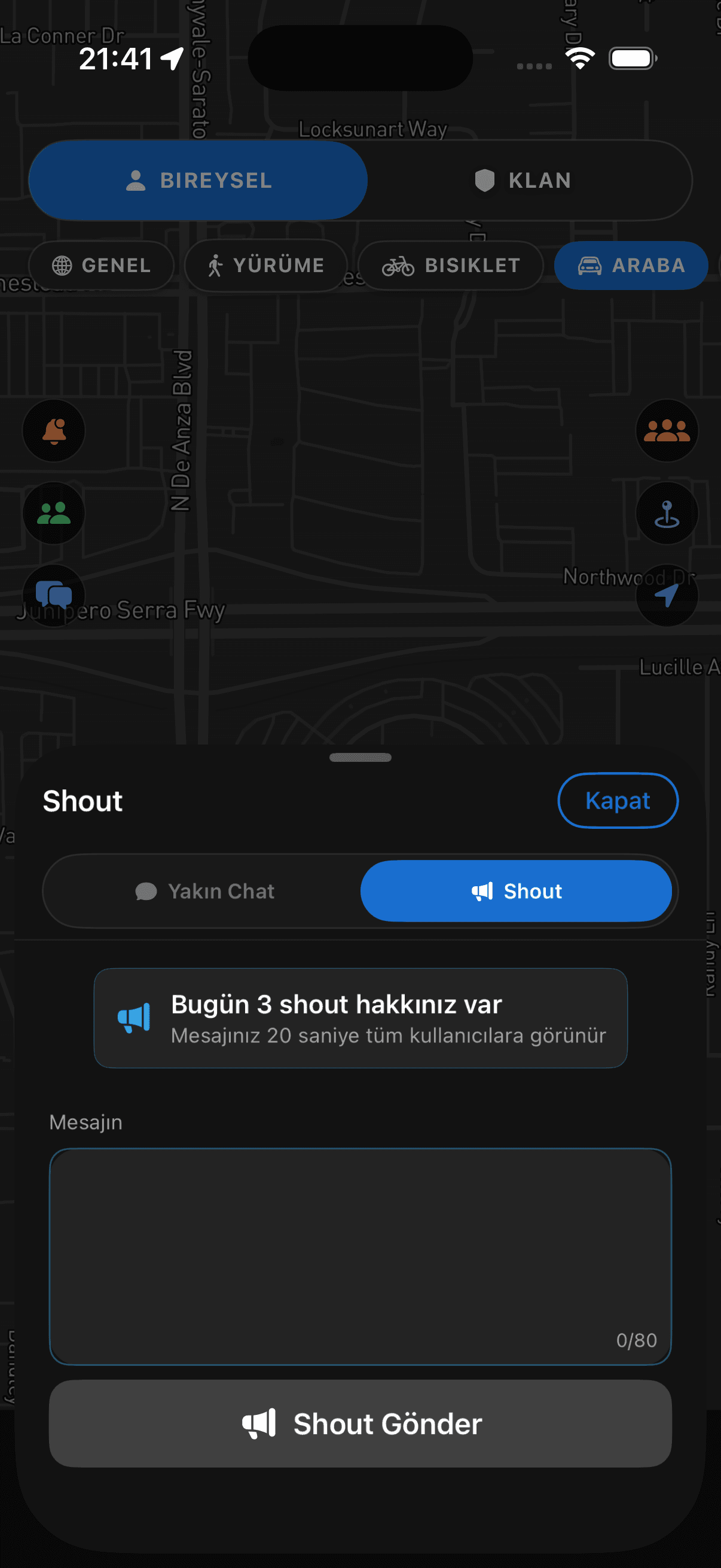 Make your voice heard nearby.